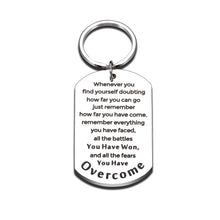 Load image into Gallery viewer, Recovery Gifts for Women Men After Surgery Addiction Inspirational Keychain Gifts for Cancer Survivor Warrior Fighter Sympathy Gift Stay Strong Gift Sobriety Gift for alcoholics AA Gift Stress Relief
