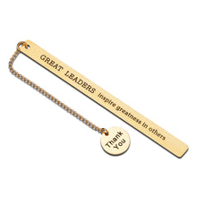 Load image into Gallery viewer, Boss Day Gift for Women Men Boss Bookmark for Leader Manager Mentor Tutor Leaving Job Farewell Going Away Office Anniversary Retirement Birthday Christmas New Years Thank You Gift for Him Her