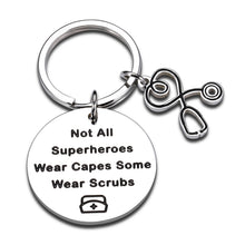 Load image into Gallery viewer, Nurse Thank You Gift Inspirational Keychain Gifts for RN Nurses Practitioner Pendant Appreciation Charm for Nursing School Student Graduation Birthday Christmas Nurse’s Day Gift Male