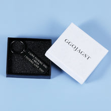 Load image into Gallery viewer, Anniversary Gift Funny Couple Keychain for Husband Boyfriend Valentine's Day Birthday from Wife Girlfriend Him Her I Love You Key Ring Wedding Engagement for Fiance His Teen Partner