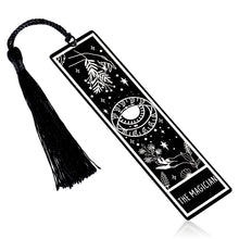 Load image into Gallery viewer, Bookmarks for Women Tarot Bookmark with Tassels for Book Lovers Best Friends Daughter Christmas Birthday Gifts for Bookish Kids Teenage Girls Mom Female Stocking Stuffers Book Club Gift Bookmarker