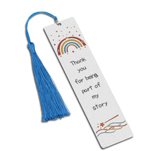 Load image into Gallery viewer, Thank You Appreciation Gift for Women Men Bookmark Gifts for Friends Book Lover Teacher Coworker Female Birthday Christmas Retirement Gifts Spanish PE Preschool Daycare Teacher