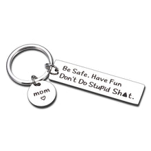 Load image into Gallery viewer, Teen Boys Girls Gift Ideas Don't Do Stupid Keychain Valentine's Day Birthday Christmas Gifts for Son Daughter from Mom Inspirational Graduation Gifts for Teenager Teens Stocking Stuffer Gag Gifts