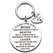 Load image into Gallery viewer, Boss Day Gifts for Women Men Boss keychain for Coworker Leader Supervisor Retirement Leaving Away Present for Office Colleagues Christmas Birthday Farewell New Years Goodbye Keepsake to Mentor