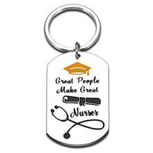 Load image into Gallery viewer, Inspirational Nurse Gift for Women 2022 Nurse Graduation Keychain Gifts for RN Nurses Practitioner Pendant Thank You Charm for Nursing School Student Birthday Christmas Nurse’s Day Gift Male