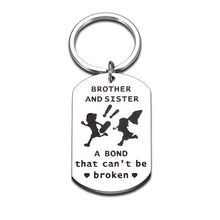 Load image into Gallery viewer, Brother Gifts from Sister Funny Sister and Brother Keychain Birthday Christmas Gift for Sister from Brother Big Sister Little Sister Gifts Valentine's Day Present Big Brother Little Brother in Law
