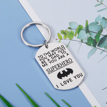 Load image into Gallery viewer, Dad Birthday Keychain Gifts from Son Daughter Fathers Day Christmas Valentine Gift for Daddy Stepdad New Dad to be Husband from Kids Stepdaughter Wife Father of The Bride Wedding Gifts Men Him