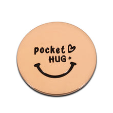 Load image into Gallery viewer, Pocket Hug Token Keepsake for Friends Family You are Braver Than You Believe Isolation Lockdown Social Distancing Love Gift Miss You Note Double-Sided Inspirational Gifts for Daughter Son Boys Girls