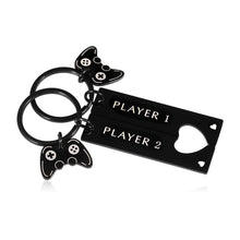 Load image into Gallery viewer, 1 Year Anniversary GIFS for Boyfriend Girlfriend Couple Him Her Women Men 1st Wedding Anniversary Keychain Gift for Husband Wife Fiance Fiancee Gamer Level 1 Completed Matching Keychain Double Sided