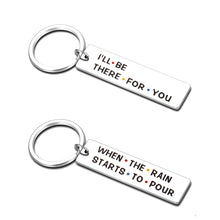 Load image into Gallery viewer, Friends TV Show Merchandise Best Friend Gifts Keychain for Women Men I'll Be There for You Keychain for Friends Couples Friendship Gift Birthday Anniversary Christmas Present Double-sided Keyring