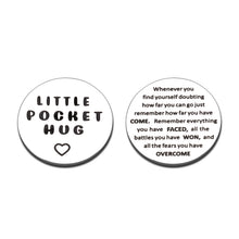 Load image into Gallery viewer, Inspirational Gifts for Women Men Little Pocket Hug Recovery Gifts Motivational Keychain from Depression Surgery Suicide Addiction Alcoholics Sobriety Presents for Cancer Survivor Warrior Fighter