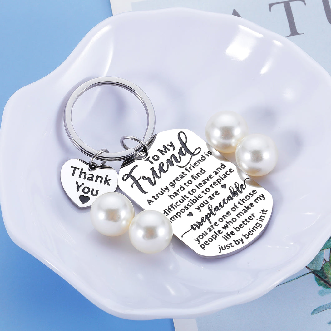 Gift for Best Friend Women Men Friendship Gift for Him Her Christmas Birthday Graduation Gift for Friend Sentimental Keychain To My Friend Gift Thank You Gift for Friend Coworker Bestie Sister