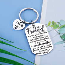 Load image into Gallery viewer, Gift for Best Friend Women Men Friendship Gift for Him Her Christmas Birthday Graduation Gift for Friend Sentimental Keychain To My Friend Gift Thank You Gift for Friend Coworker Bestie Sister
