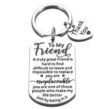 Load image into Gallery viewer, Gift for Best Friend Women Men Friendship Gift for Him Her Christmas Birthday Graduation Gift for Friend Sentimental Keychain To My Friend Gift Thank You Gift for Friend Coworker Bestie Sister
