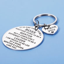 Load image into Gallery viewer, Boss Day Gifts for Women Men Boss keychain for Coworker Leader Supervisor Retirement Leaving Away Present for Office Colleagues Christmas Birthday Farewell New Years Goodbye Keepsake to Mentor

