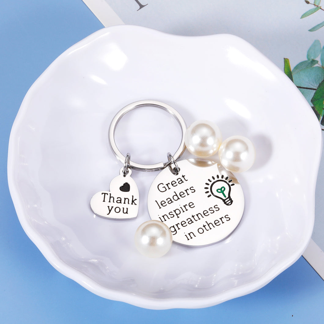 Boss Keychain Gifts for Women Men Lady Boss Leaders PM Thank You Gifts for Supervisor Mentor Manager Christmas Birthday Boss Day Valentine Retirement Leaving Gifts Office Keychain for Him Her Coworker