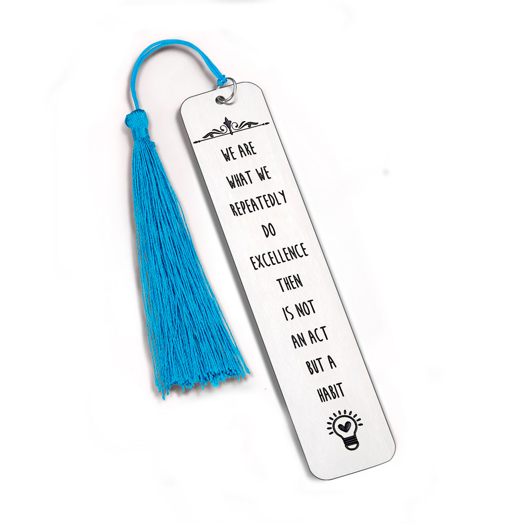 Bookmarks for Book Lovers Women Men Teens Book Marks with Encouraging Words for Bookworm Student Daughter Son Best Friend Boys Girls Bookmarkers with Tassels Inspirational for Employee Book Club Gift