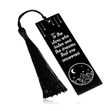 Load image into Gallery viewer, ACOTAR Bookmark with Tassel Birthday Gifts for Friends Female Bookish Inspirational Gifts for Women Book Lovers Christmas Bookmarks Gifts for Kids Readers Daughter Stocking Stuffers Book Club Gift
